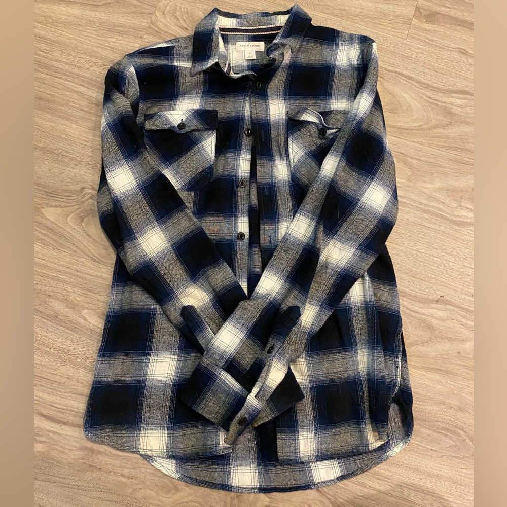Cotton flannel button up
